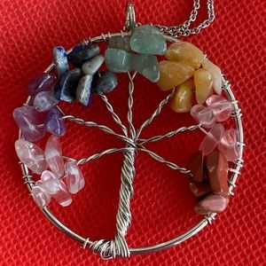 Stainless Steel Necklace - Tree of Life. 30”